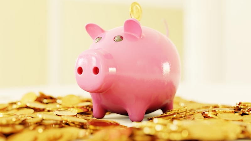 A piggy bank, representing savings for a girl child under Sukanya Samriddhi Yojana